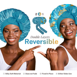Bonnet Queen 4PCS Silky Bonnet for Sleeping, Hair Wrap Satin Bonnets Shower Cap , Elastic Wide Band Hair Bonnet Cap Curly Hair With Tie Breathable Lightweight All Night Moisture Maintenance Soft Waves Dreadlocks Braids Weaves Haircare Heatless bonnetsilk