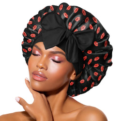 (Buy one get nine free)BONNET QUEEN Satin Night Cap for Sleeping Women Satin Bonnet Hair Bonnet night sleep cap scarf wrap for curly hair with tie band  Haircare Style Heatless