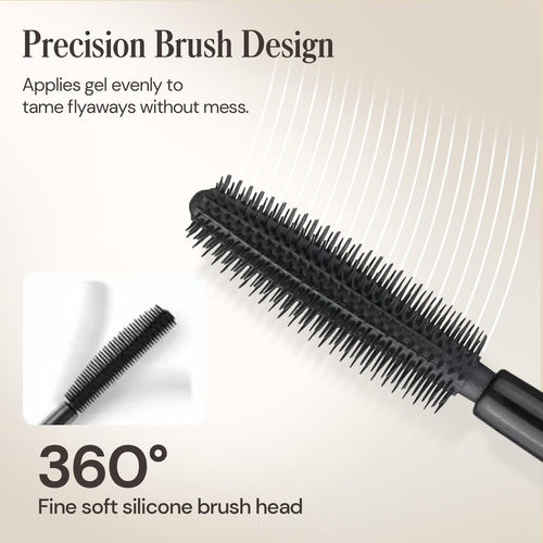 BONNET QUEEN Hair Finishing Stick for Flyaways & Baby Hairs, Non-Greasy Hair Mascara Wand, Slick Back Stick for Buns, Ponytails & Edges, Non-Sticky Flyaway Hair Tamer & Frizz Control Styling Gel, 25ml