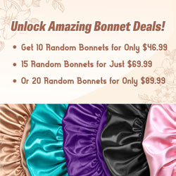 Mystery Satin Bonnet Set Packaging - BONNET QUEEN