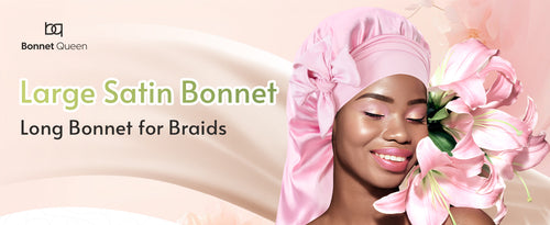Oversized sleep cap providing ample room for box braids and waist-length locs