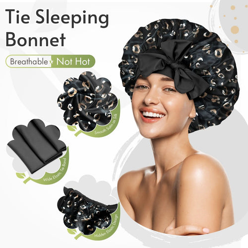 Satin Tie Bonnet Standard Printed Color - BONNET QUEEN